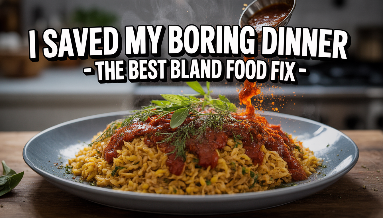 I Saved My Boring Dinner | The Best Bland Food Fix